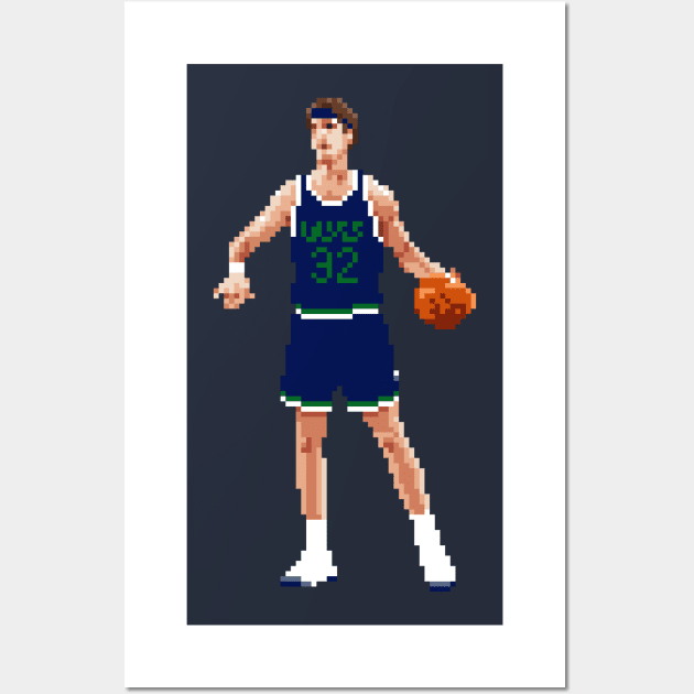 Christian Laettner Pixel Standing Wall Art by qiangdade